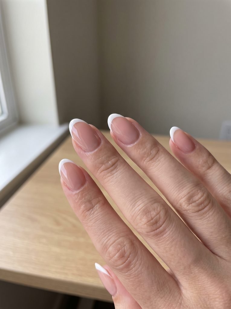 September Wedding Short Almond Nails