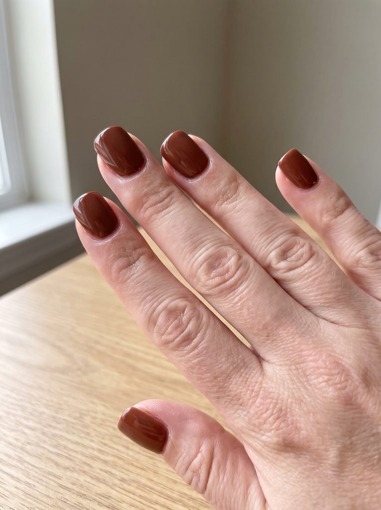 Short Acrylic September Nails