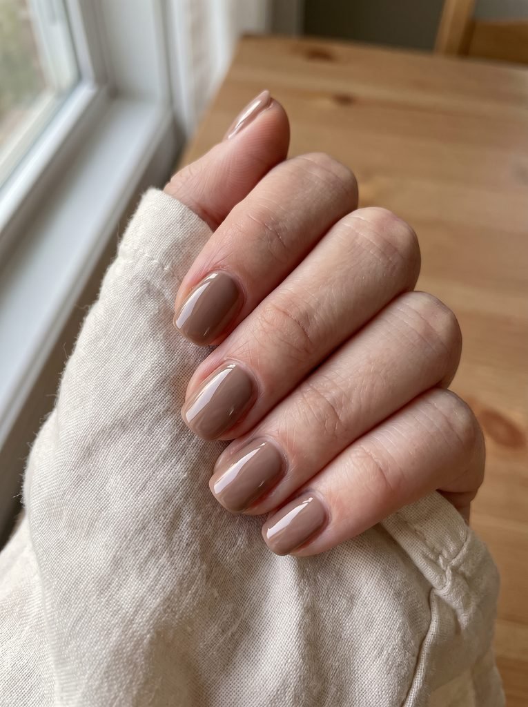 Short Gel September Nails