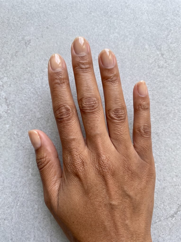 Short Natural Nails for Brown Skin