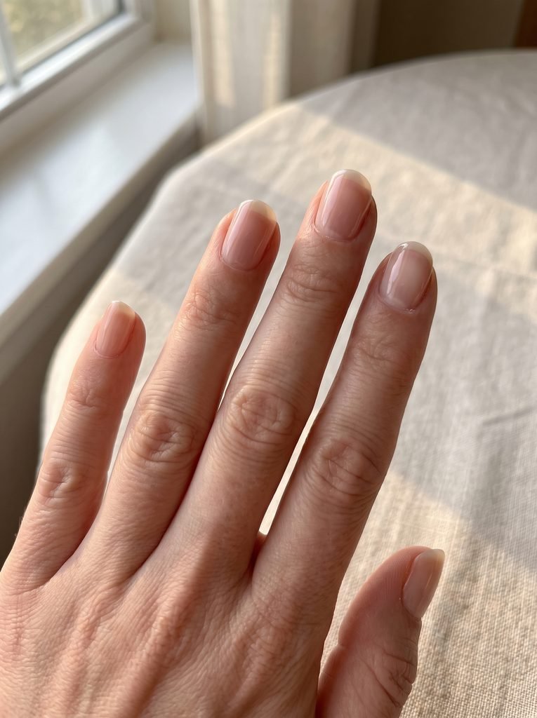 Short Natural September Nails