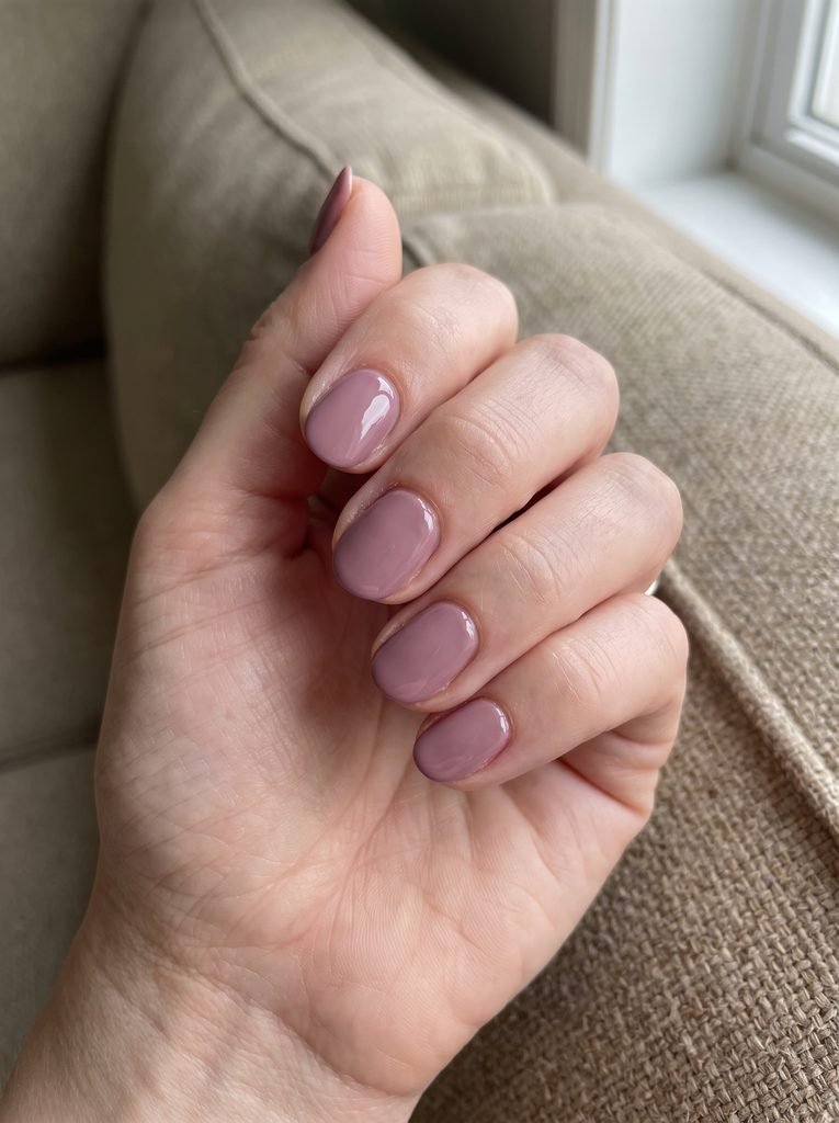 Short Oval September Nails