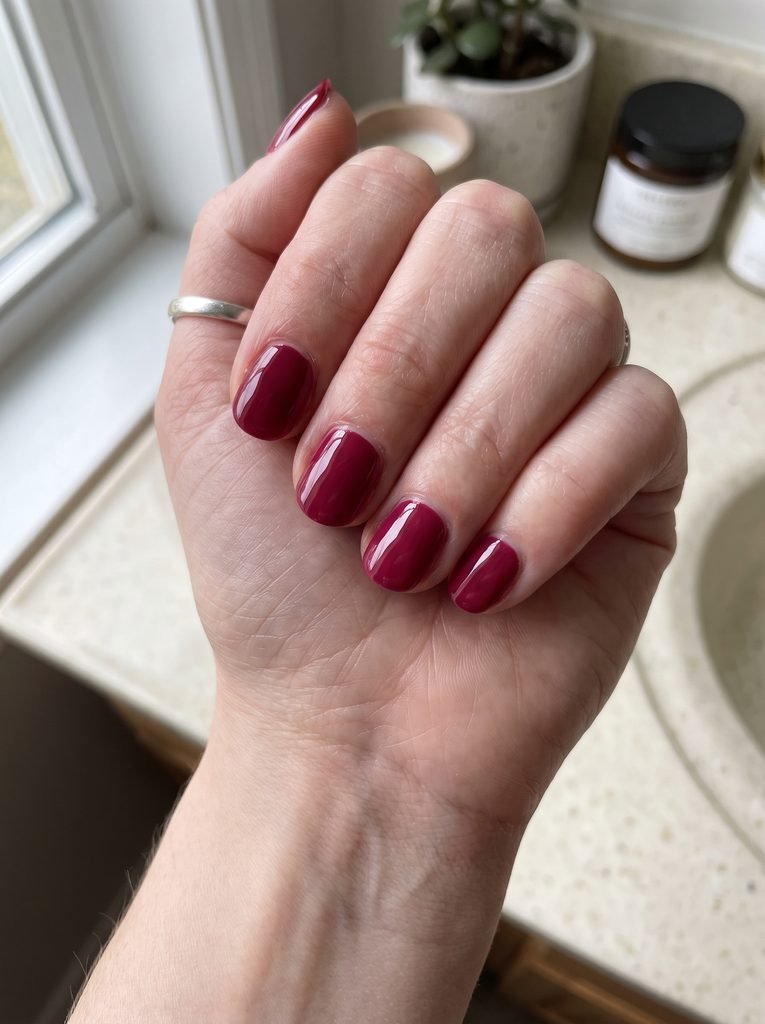 Short Round September Nails