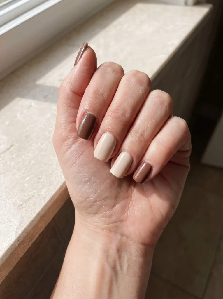 Short Square November Nails