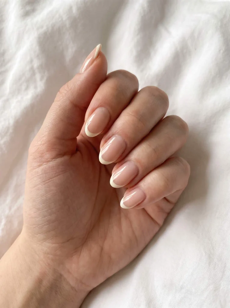 Simple November Almond Nails