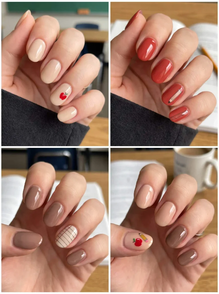 Teacher Back to School Nail Designs