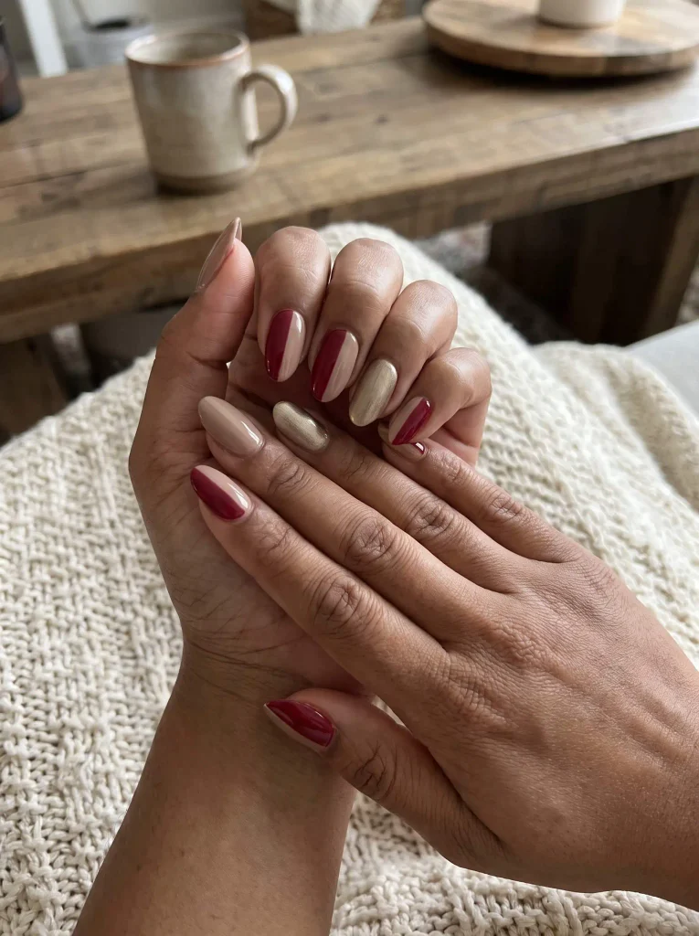 Thanksgiving Christmas Transition Nails