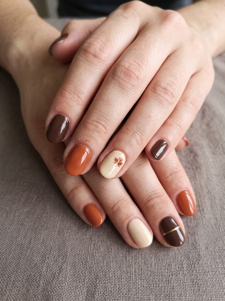 Thanksgiving Short Fall Nails