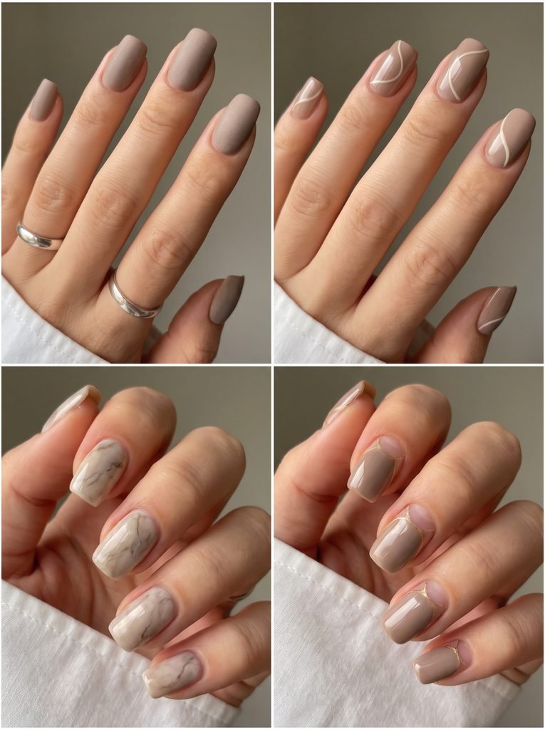 Warm Taupe September Nail Color