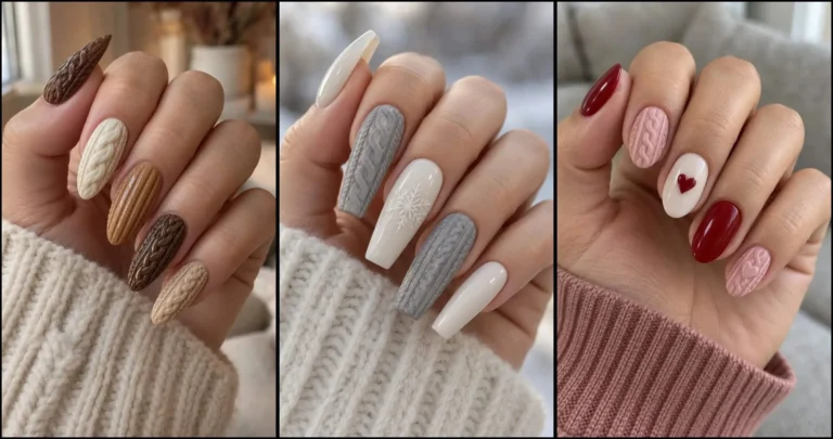 29 Sweater Nails Designs for Cozy Fall and Winter