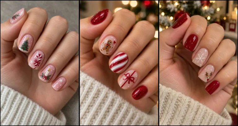 30 Short Christmas Nails to Save for the Holidays