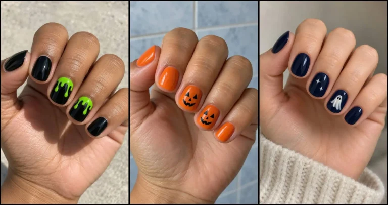 39 Short Halloween Nails for Cute and Spooky October Looks